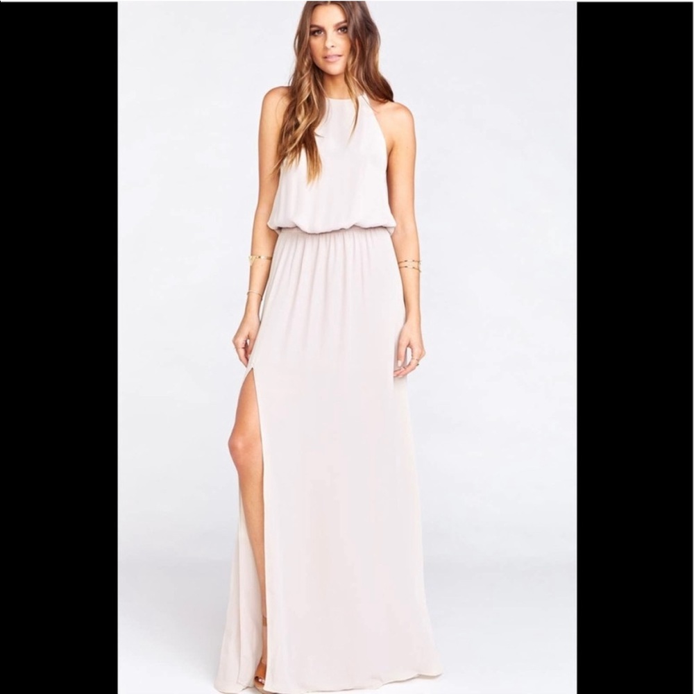 Show Me Your MuMu Heather Halter Maxi Dress